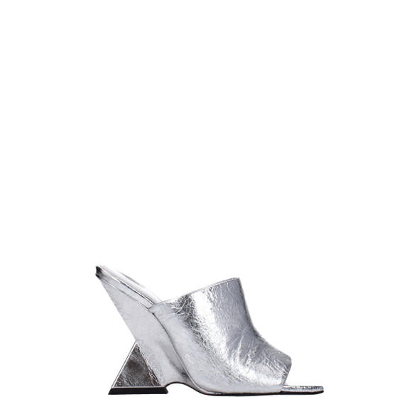 The Attico Gray Leather Platforms The Attico Gray Leather Platforms