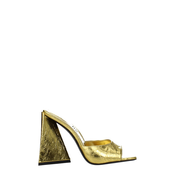 Gold Leather Platforms Gold Leather Platforms