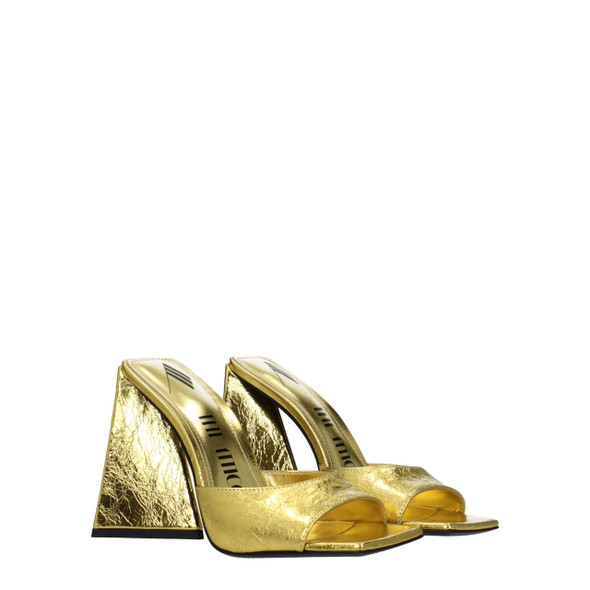 Gold Leather Platforms Gold Leather Platforms