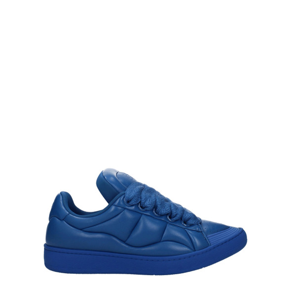 Blue Leather Low Tops LA8547456811273BT Blue Leather Low Tops LA8547456811273BT