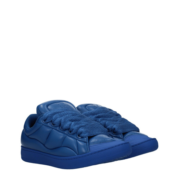 Blue Leather Low Tops LA8547456811273BT Blue Leather Low Tops LA8547456811273BT