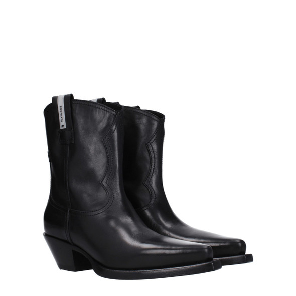 Premiata Black Leather Ankle Boots Premiata Black Leather Ankle Boots