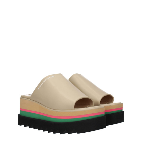 Stella McCartney Beige Leather Slippers Sandals Stella McCartney Beige Leather Slippers Sandals