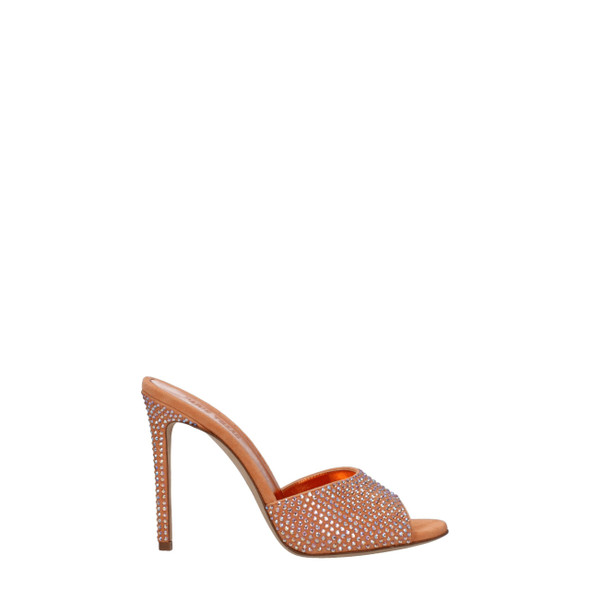 Paris Texas Orange Leather Stiletto Heels Sandals Paris Texas Orange Leather Stiletto Heels Sandals