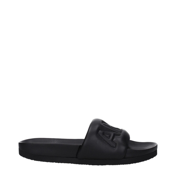 Ambush Black Leather Slippers Sandals Ambush Black Leather Slippers Sandals