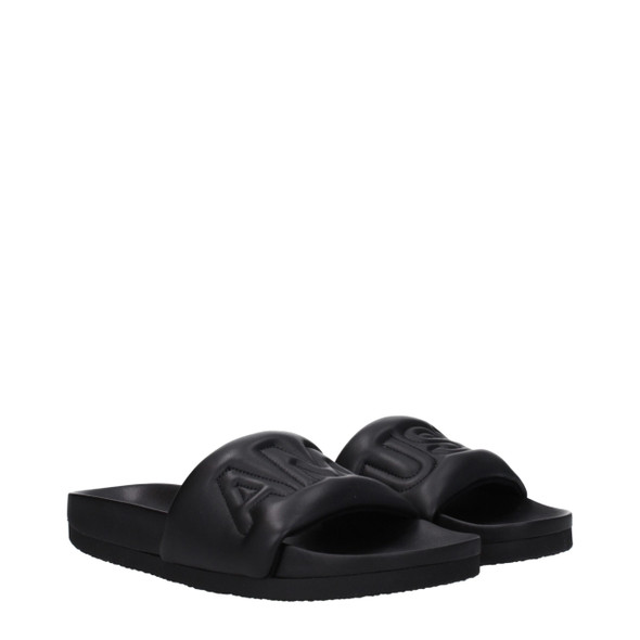 Ambush Black Leather Slippers Sandals Ambush Black Leather Slippers Sandals