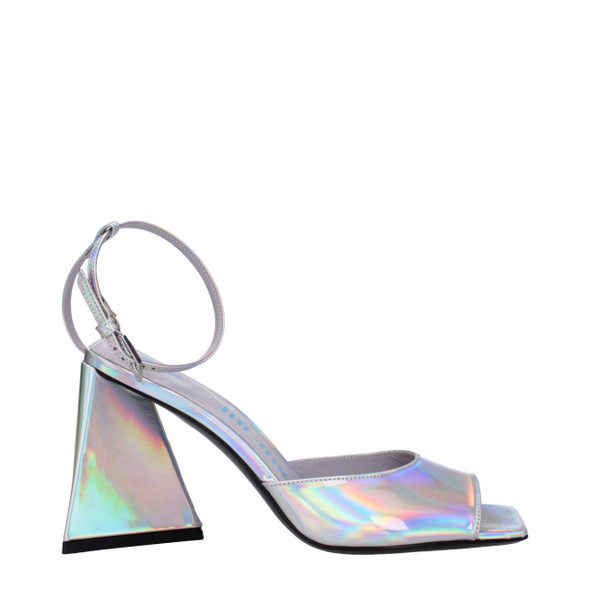 The Attico Gray Leather Platforms TH8612669817097BT The Attico Gray Leather Platforms TH8612669817097BT