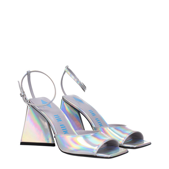 The Attico Gray Leather Platforms TH8612669817097BT The Attico Gray Leather Platforms TH8612669817097BT