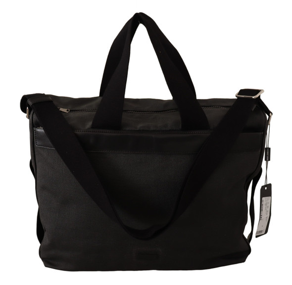 Black Denim Leather Shoulder Strap Messenger Bag Black Denim Leather Shoulder Strap Messenger Bag