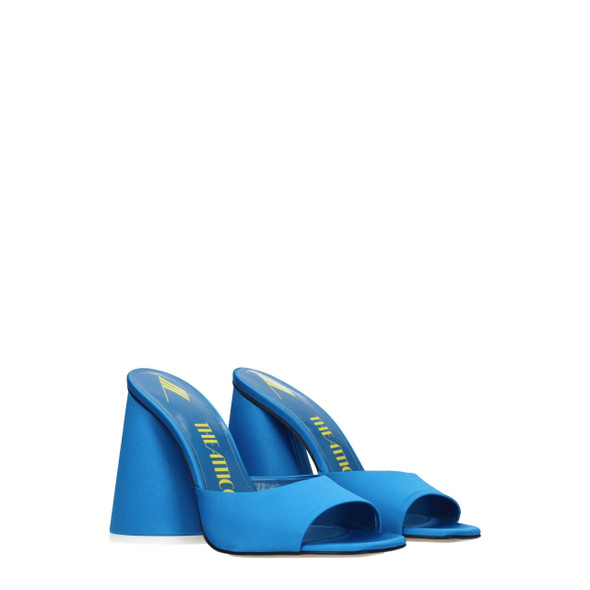 The Attico Light Blue Satin Platforms The Attico Light Blue Satin Platforms