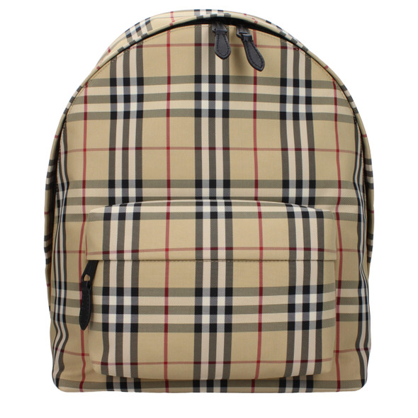 Burberry Beige Fabric Backpacks Burberry Beige Fabric Backpacks