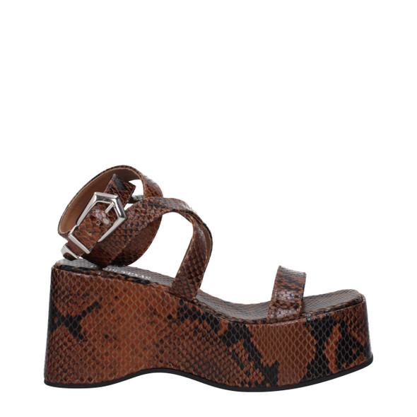 Brown Leather Wedges Sandals Brown Leather Wedges Sandals