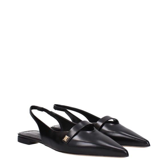 Black Leather Ballet Flats Black Leather Ballet Flats