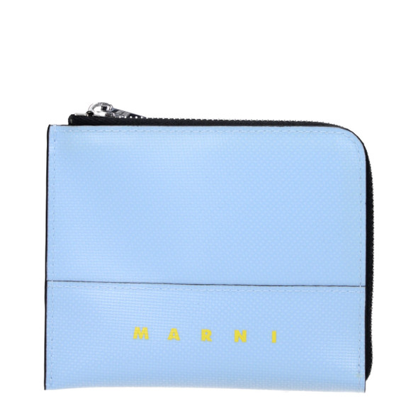 Marni Blue Polyethylene Wallets Marni Blue Polyethylene Wallets