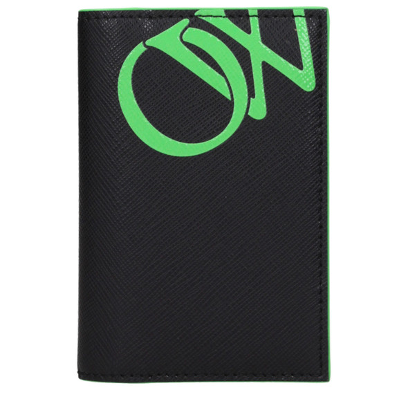 Off-White Black Leather Cardholders Off-White Black Leather Cardholders