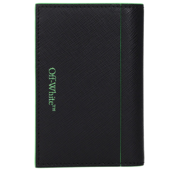 Off-White Black Leather Cardholders Off-White Black Leather Cardholders