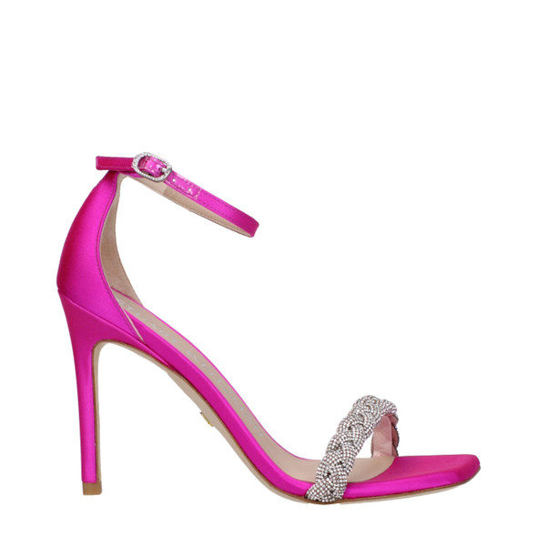 Stuart Weitzman Pink Satin Stiletto Heels Sandals ST9289936109833BT Stuart Weitzman Pink Satin Stiletto Heels Sandals ST9289936109833BT