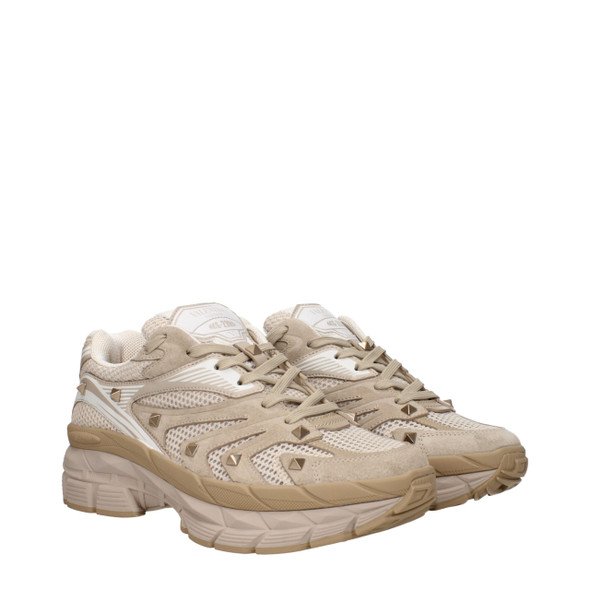 Valentino Garavani Beige Fabric Low Tops Valentino Garavani Beige Fabric Low Tops