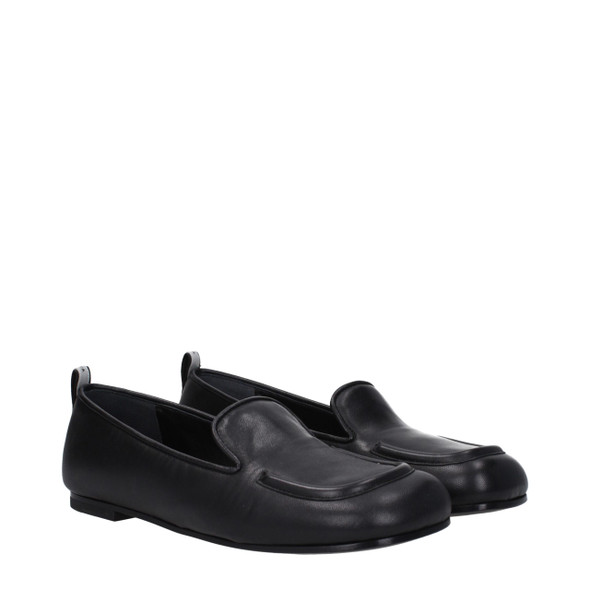 Premiata Black Leather Slip-On Loafers Premiata Black Leather Slip-On Loafers
