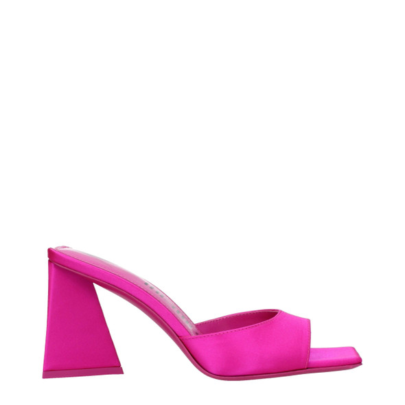 The Attico Pink Satin Stiletto Heels Sandals TH9333323727113BT The Attico Pink Satin Stiletto Heels Sandals TH9333323727113BT