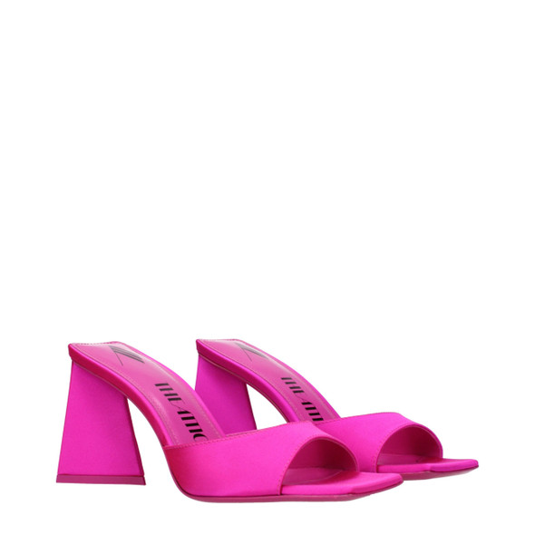 The Attico Pink Satin Stiletto Heels Sandals TH9333323727113BT The Attico Pink Satin Stiletto Heels Sandals TH9333323727113BT