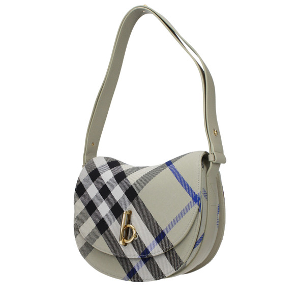 Burberry Gray Fabric Crossbody Bags Burberry Gray Fabric Crossbody Bags