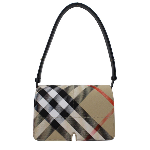 Burberry Beige Fabric Shoulder Bags Burberry Beige Fabric Shoulder Bags