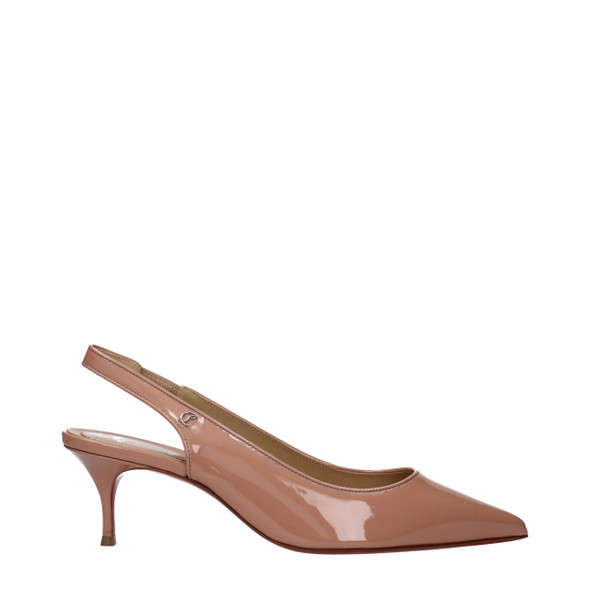 Christian Louboutin Pink Leather Mid Heel Pumps Christian Louboutin Pink Leather Mid Heel Pumps