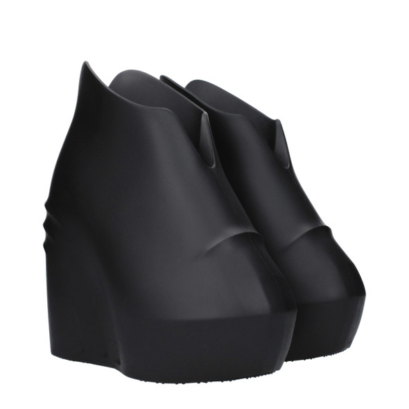 Black Cotton Wedges Sandals Black Cotton Wedges Sandals