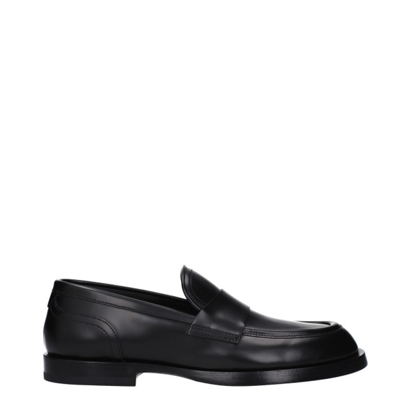 Dolce & Gabbana Black Leather Slip-On Loafers DO9489299931401BT Dolce & Gabbana Black Leather Slip-On Loafers DO9489299931401BT
