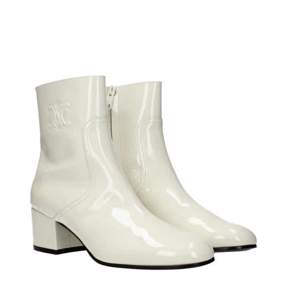 Celine Beige Leather Ankle Boots Celine Beige Leather Ankle Boots