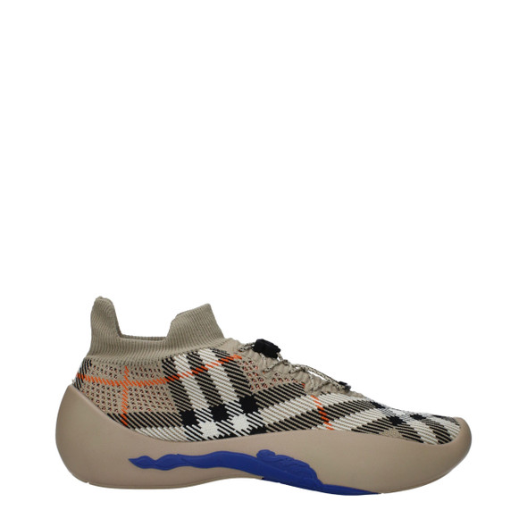 Burberry Beige Fabric Chunky Sneakers Burberry Beige Fabric Chunky Sneakers