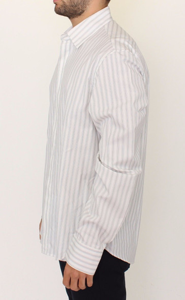 White Black Striped Regular Fit Casual Shirt White Black Striped Regular Fit Casual Shirt