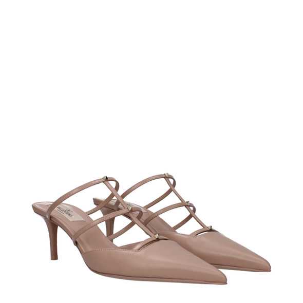 Valentino Garavani Pink Leather Stiletto Heels Sandals Valentino Garavani Pink Leather Stiletto Heels Sandals