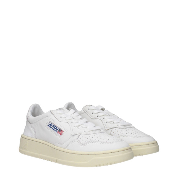 Autry White Leather Low Tops Autry White Leather Low Tops