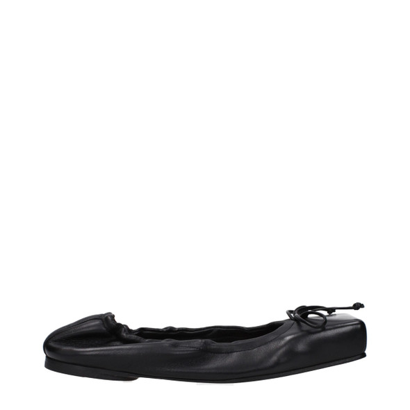 Black Leather Ballet Flats JA10027095458057BT Black Leather Ballet Flats JA10027095458057BT