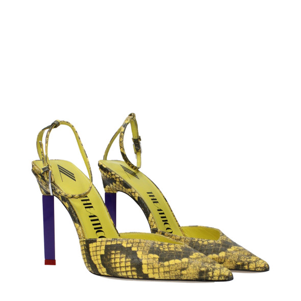 The Attico Yellow Leather High Heel Pumps The Attico Yellow Leather High Heel Pumps