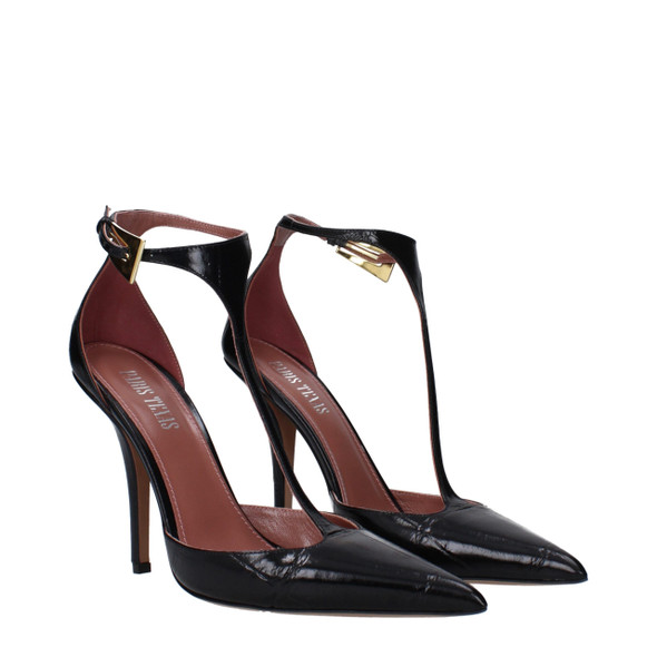 Black Leather High Heel Pumps PA14884869374217BT Black Leather High Heel Pumps PA14884869374217BT