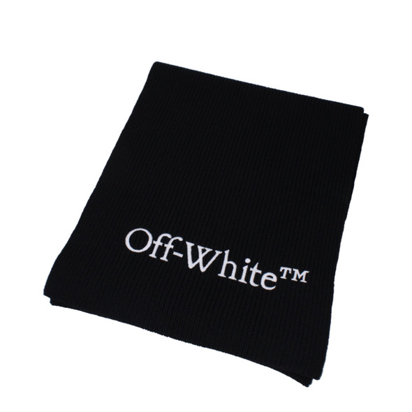 Off-White Black Wool Scarves Off-White Black Wool Scarves