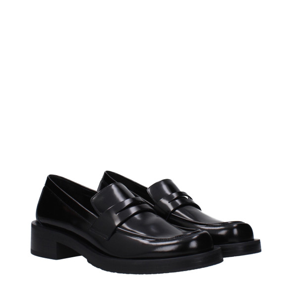 Black Leather Slip-On Loafers ST15037519921417BT Black Leather Slip-On Loafers ST15037519921417BT