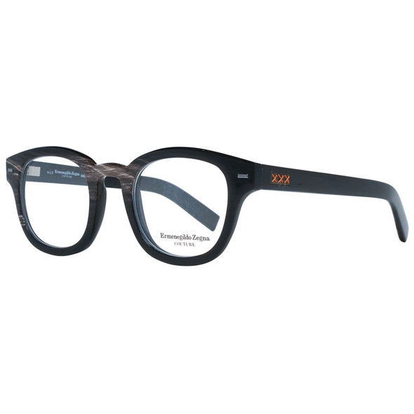 Ermenegildo Zegna Black Men Optical Frames ER-1038915 Ermenegildo Zegna Black Men Optical Frames ER-1038915