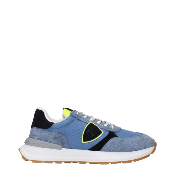 Philippe Model Blue Fabric Athletic Sneakers PH15084842811657BT Philippe Model Blue Fabric Athletic Sneakers PH15084842811657BT