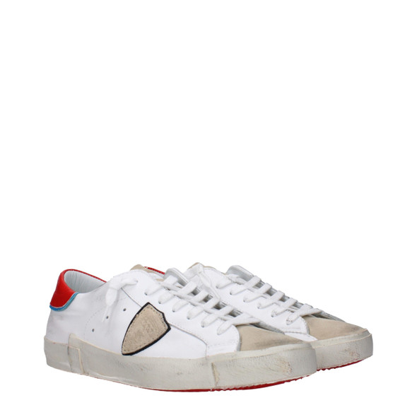 Philippe Model White Leather Low Tops PH15085011337481BT Philippe Model White Leather Low Tops PH15085011337481BT
