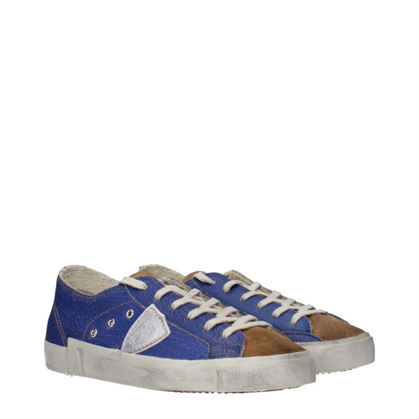 Blue Leather Low Tops PH15087004745993BT Blue Leather Low Tops PH15087004745993BT