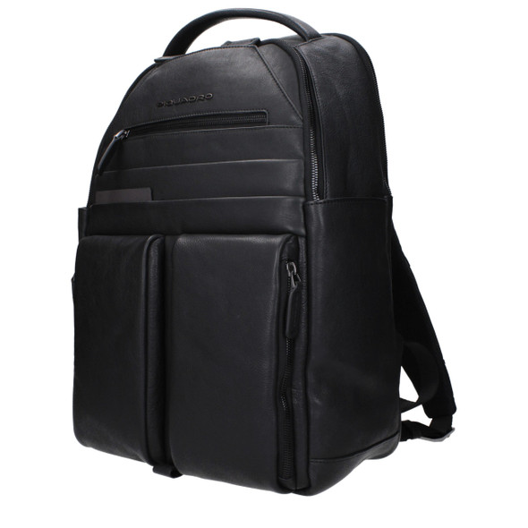 Piquadro Black Leather Backpacks PI15161413042441BT Piquadro Black Leather Backpacks PI15161413042441BT
