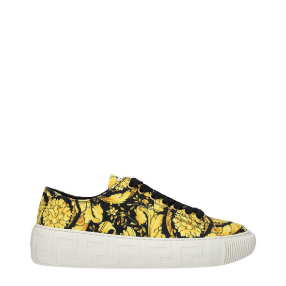 Versace Gold Fabric Sneakers Versace Gold Fabric Sneakers