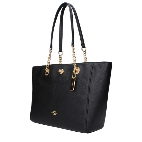 COACH Black Leather Shoulder Bags COACH Black Leather Shoulder Bags