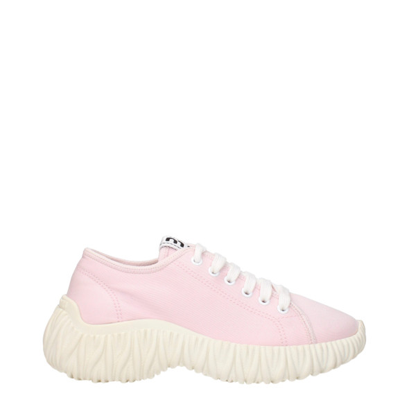 Miu Miu Pink Fabric Low Tops Miu Miu Pink Fabric Low Tops
