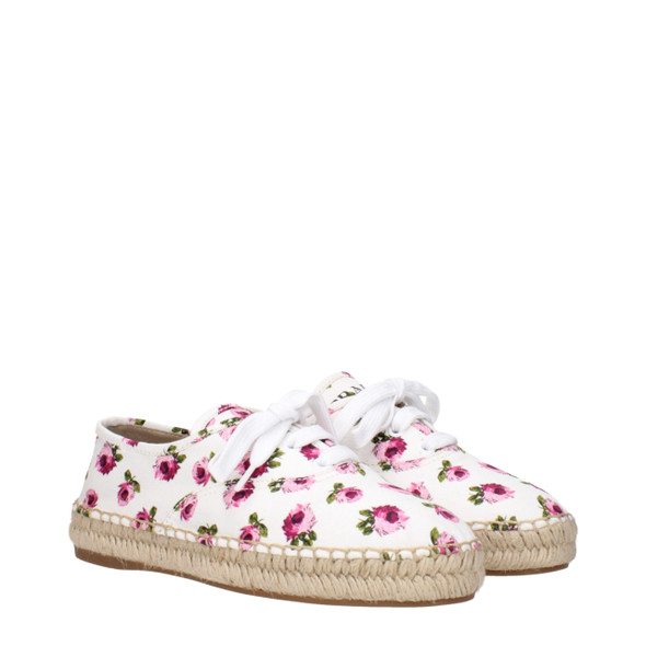 Prada White Fabric Espadrilles Prada White Fabric Espadrilles