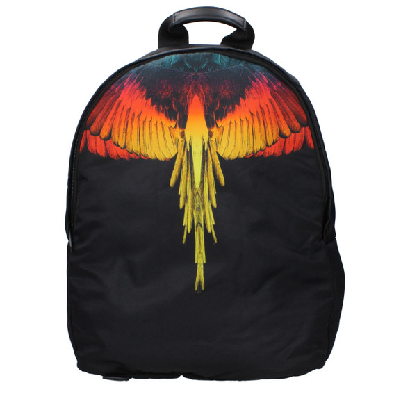 Marcelo Burlon Black Fabric Backpacks Marcelo Burlon Black Fabric Backpacks